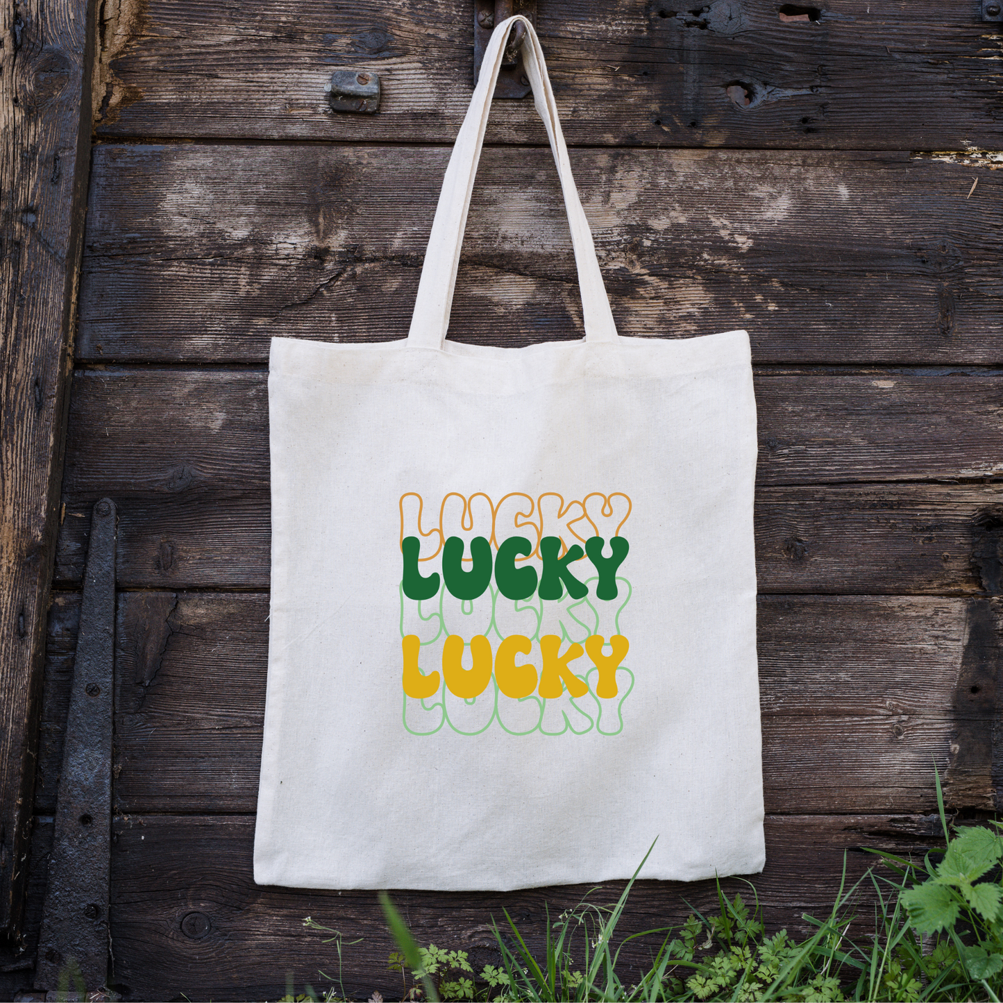 Lucky Tote Bag, Reusable Tote Bag, St Patricks Day Tote Bag