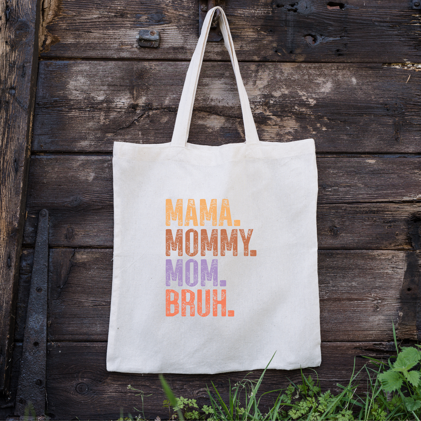 Mama Mommy Mom Bruh Tote Bag, Reusable Canvas Tote