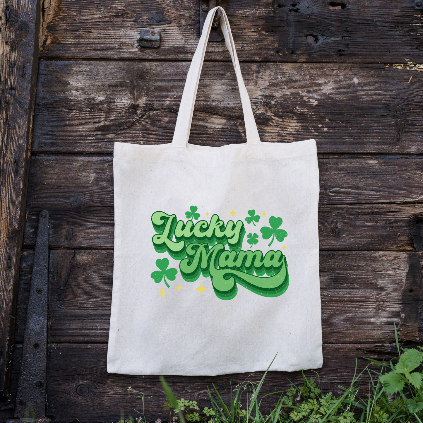 Lucky Mama Tote Bag, Reusable Tote Bag, St Patricks Day Tote Bag