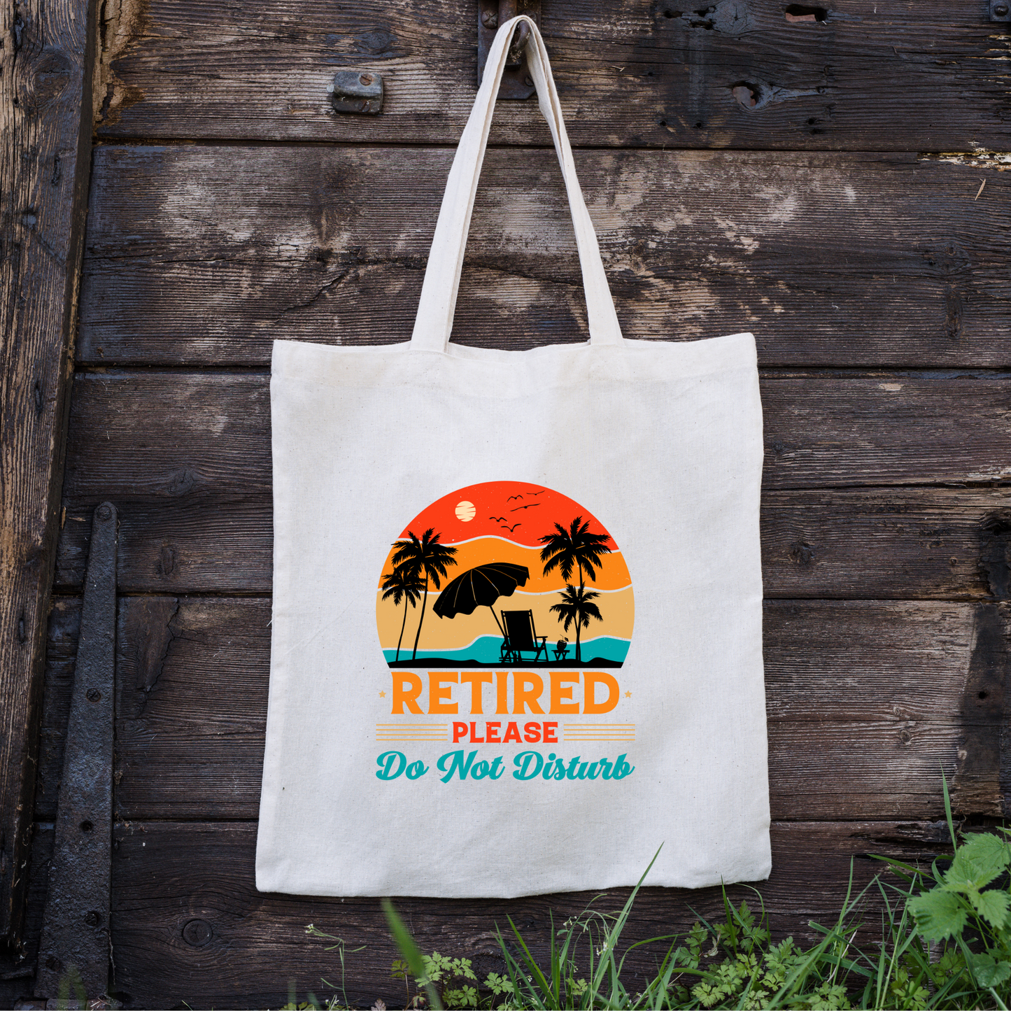 Retired Please Do Not Disturb Tote Bag, Reusable Tote Bag, Beach Tote Bag