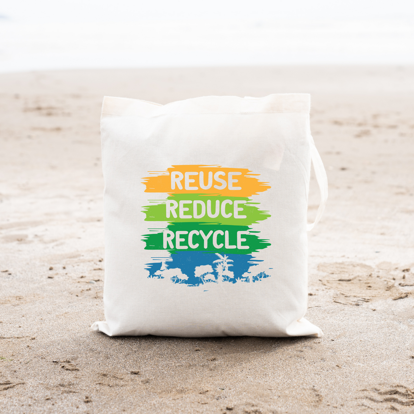 Reuse Reduce Recycle Tote Bag, Conservation Tote Bag, Reusable Tote Bag, Environmental  Tote Bag