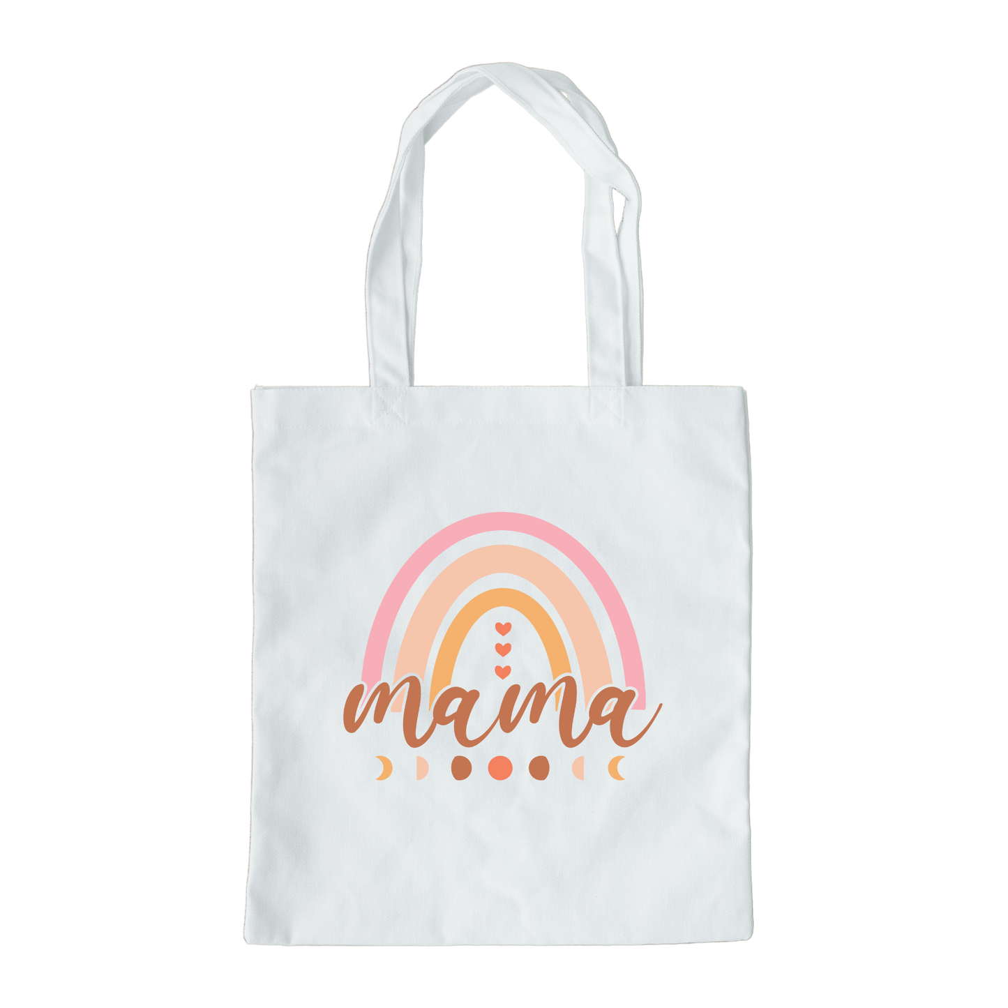 Mama Rainbow Tote Bag, Reusable Canvas Tote