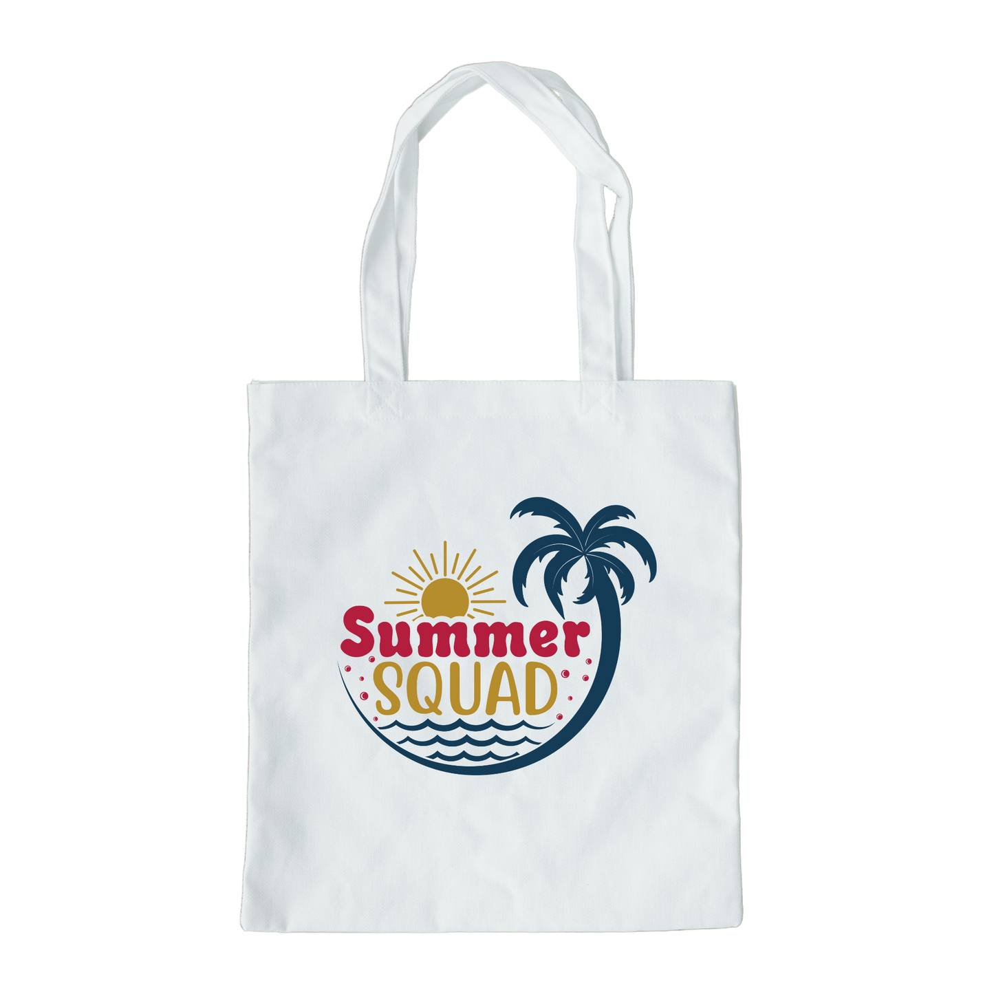 Summer Squad Tote Bag, Reusable Canvas Tote