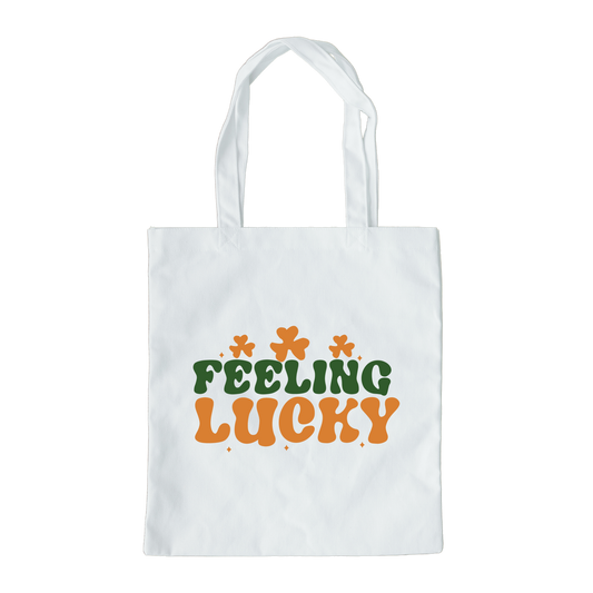 Feeling Lucky Tote Bag, Reusable Tote Bag, St Patricks Day Tote Bag