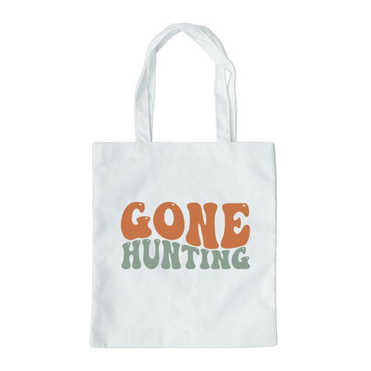 Gone Hunting Tote Bag, Hunting Tote, Reusable Bag, Hunting Gift Tote Bag