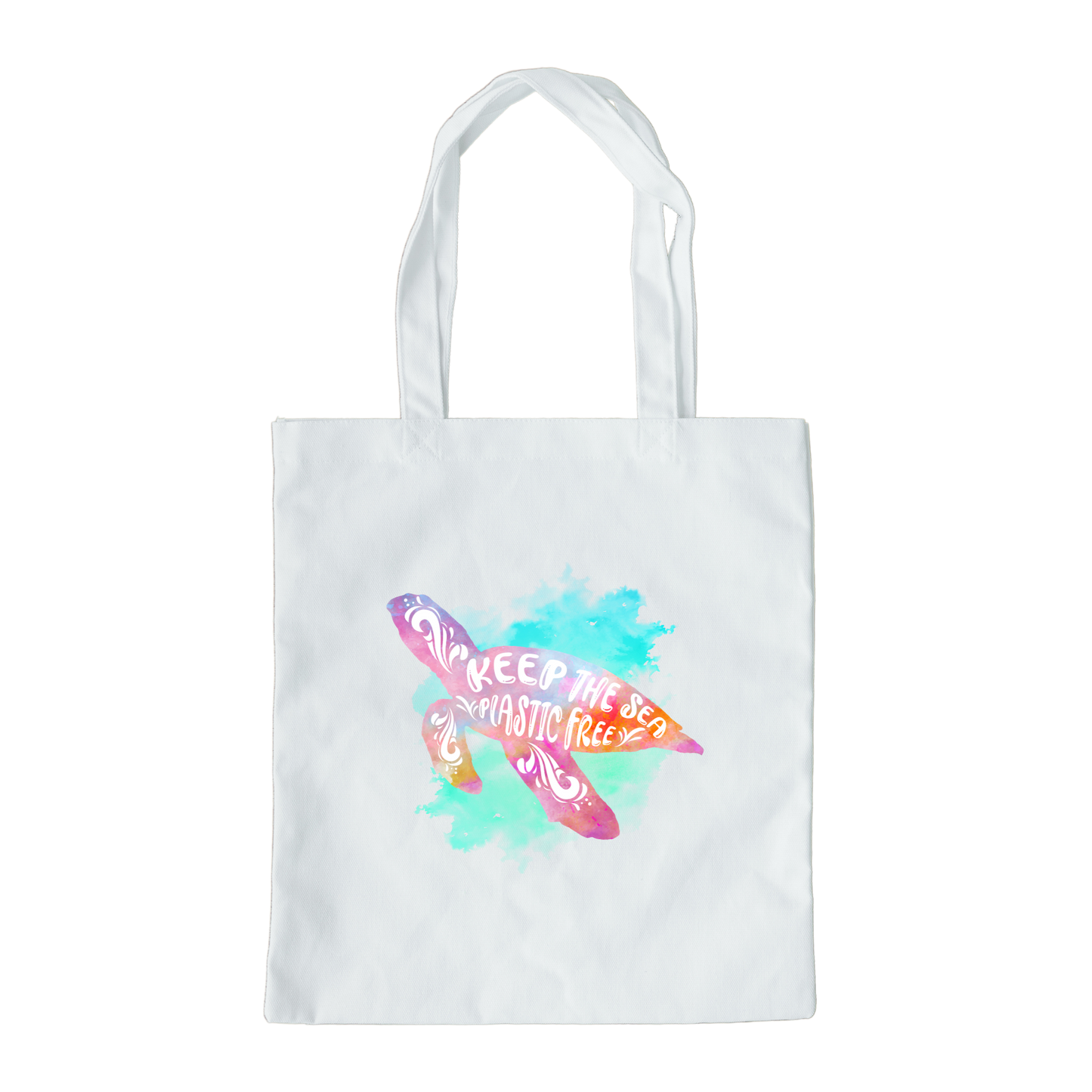 Keep The Sea Plastic Free Tote Bag, Sea Turtle Tote Bag, Reusable Tote Bag, Ocean Tote Bag