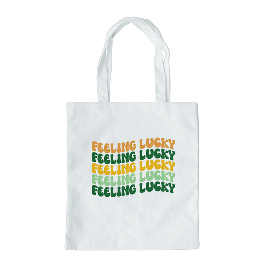 Feeling Lucky Tote Bag, Reusable Tote Bag, St Patricks Day Tote Bag