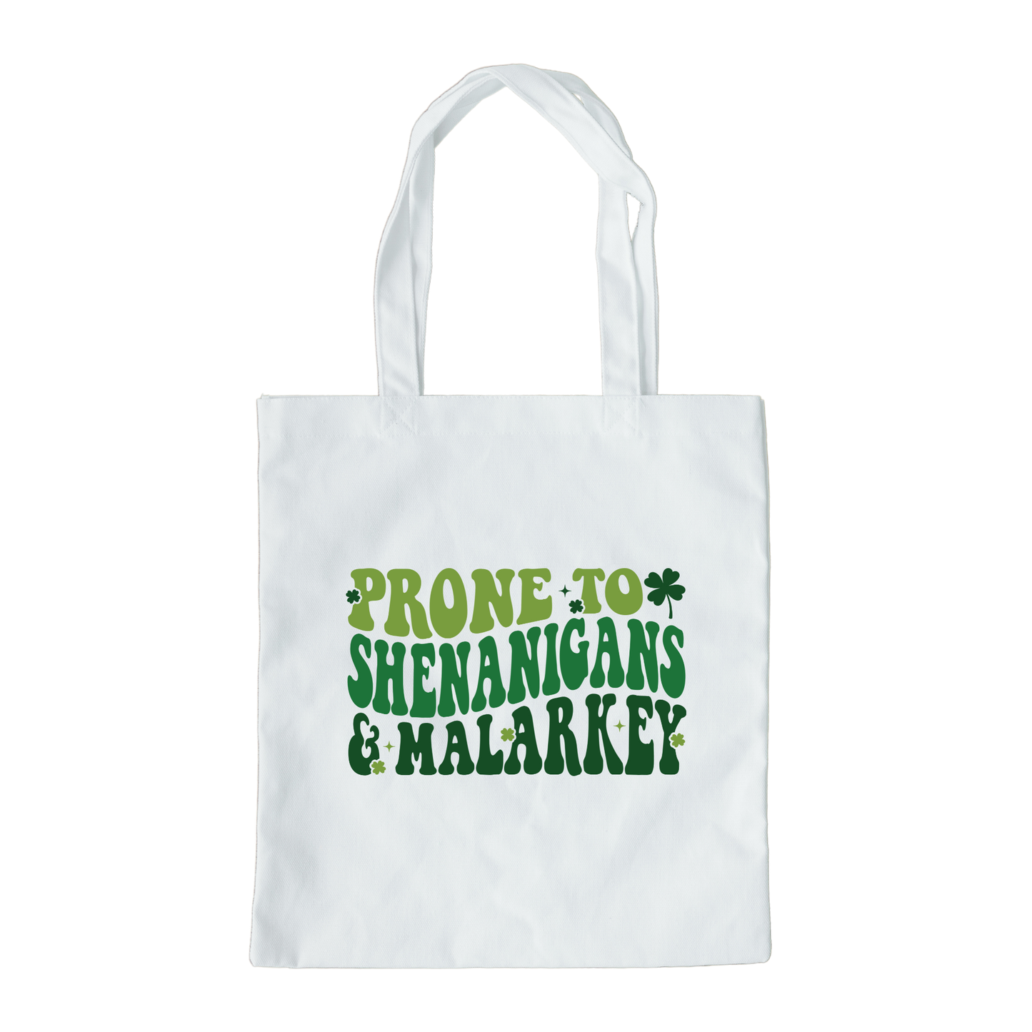 Prone To Shenanigans And Malarkey Tote Bag, Reusable Tote Bag, St Patricks Day Tote Bag