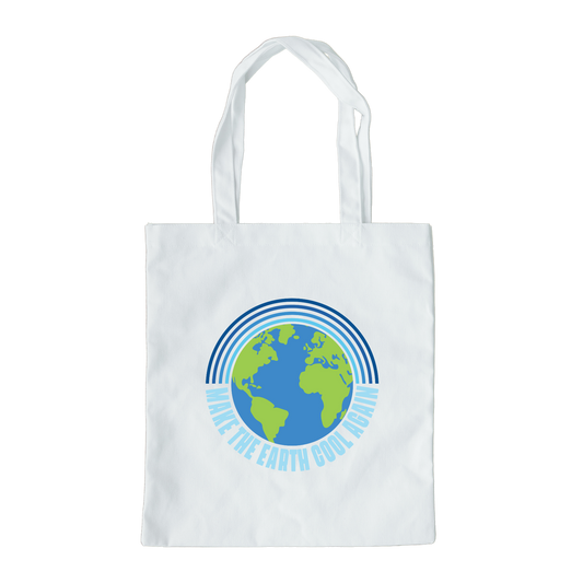 Make Earth Cool Again Tote Bag, Planet Earth Tote Bag, Reusable Tote Bag