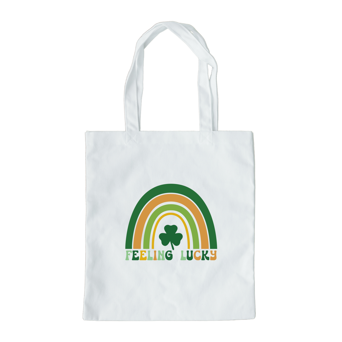 Feeling Lucky Rainbow Tote Bag, Reusable Tote Bag, St Patricks Day Tote Bag