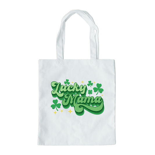Lucky Mama Tote Bag, Reusable Tote Bag, St Patricks Day Tote Bag
