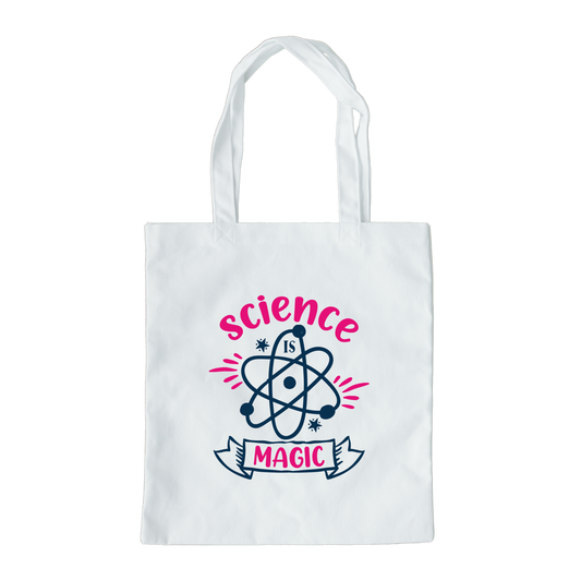 Science Is Magic Tote Bag, Reusable Canvas Tote