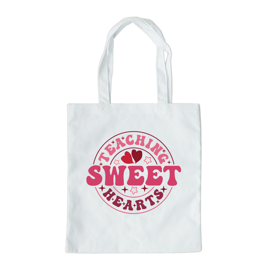 Teaching Sweethearts Tote Bag, Reusable Tote Bag, Valentines Day Tote Bag