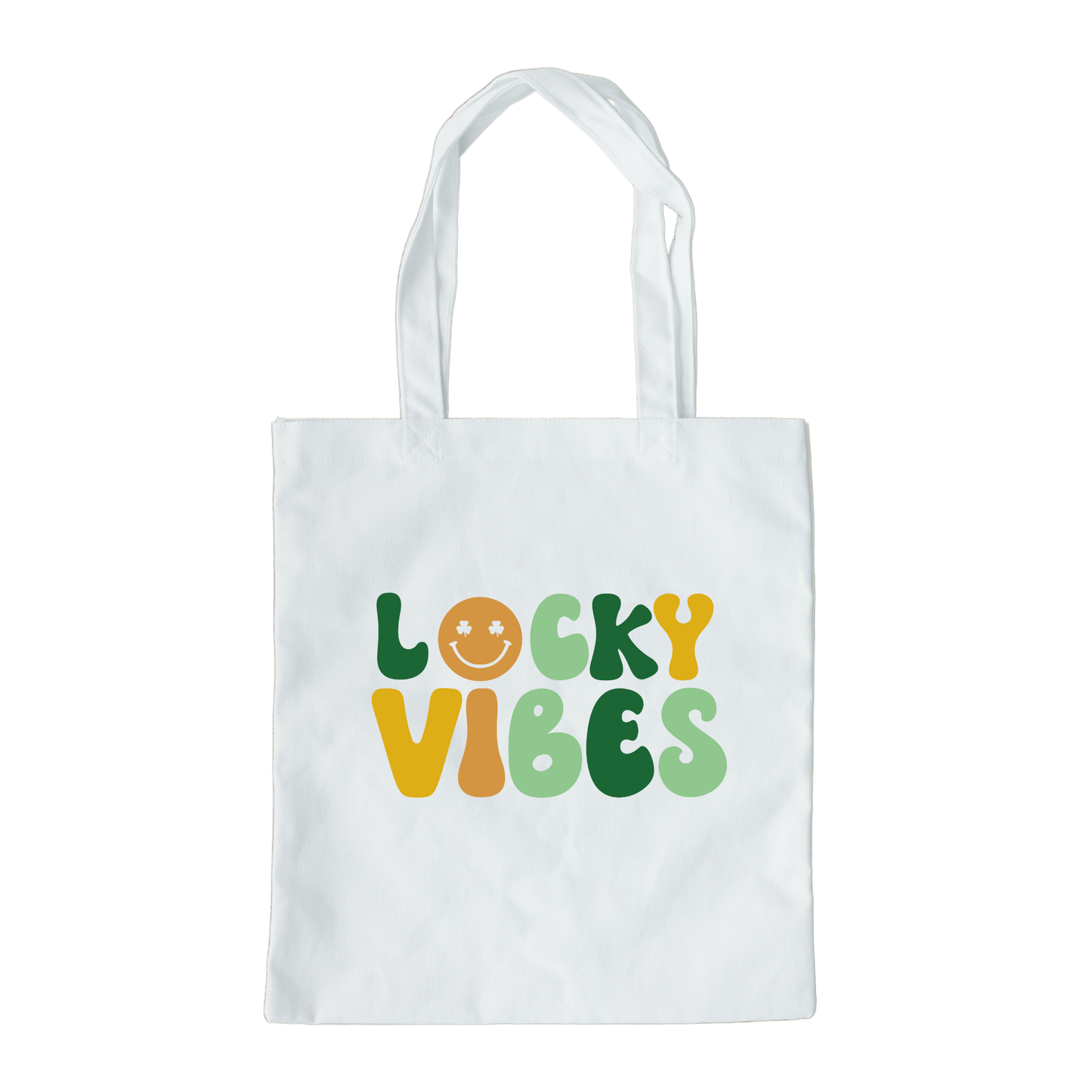 Lucky Vibes Tote Bag, Reusable Tote Bag, St Patricks Day Tote Bag