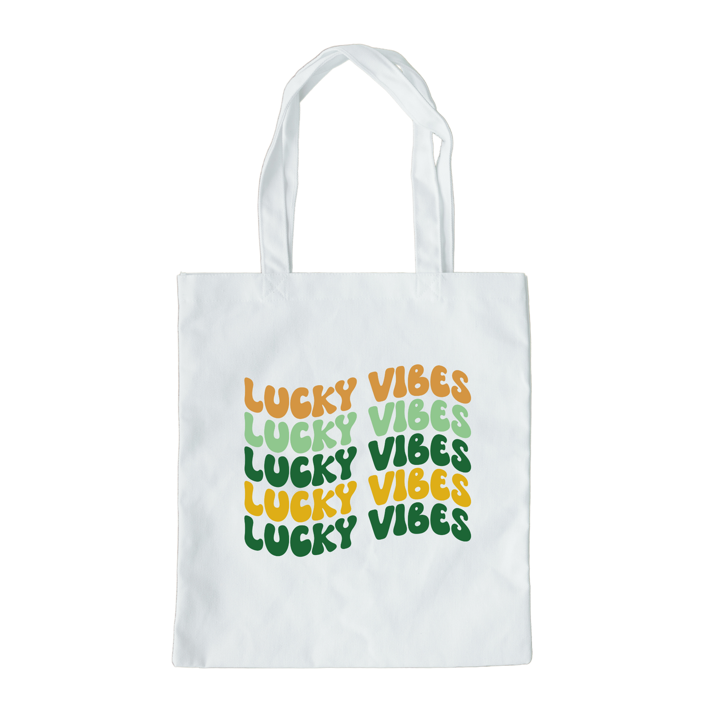 Lucky Vibes Tote Bag, Reusable Tote Bag, St Patricks Day Tote Bag