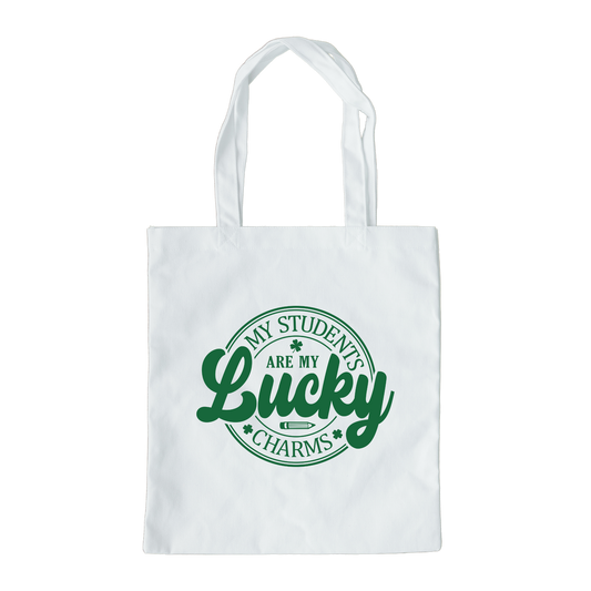 My Students Are My Lucky Charms Tote Bag, Reusable Tote Bag, St Patricks Day Tote Bag