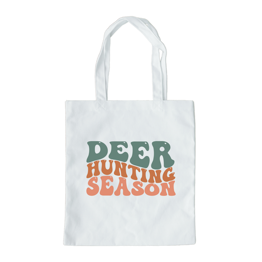 Deer Hunting Season Tote Bag, Hunting Tote, Reusable Bag, Deer Hunting Gift Tote Bag