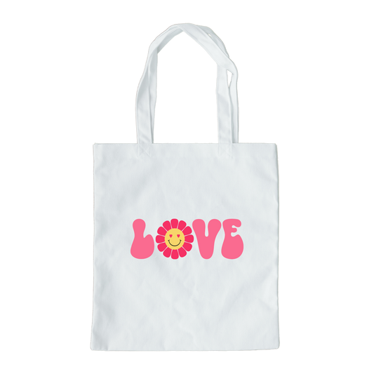 Love Tote Bag, Reusable Tote Bag, Valentines Day Tote Bag