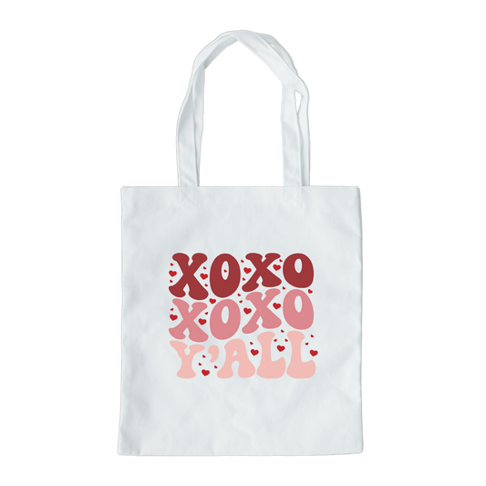 XOXO Yall Tote Bag, Reusable Tote Bag, Valentines Day Tote Bag