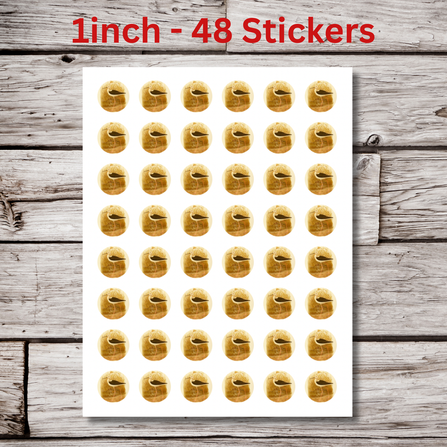 Bird Circle Sticker Sheet