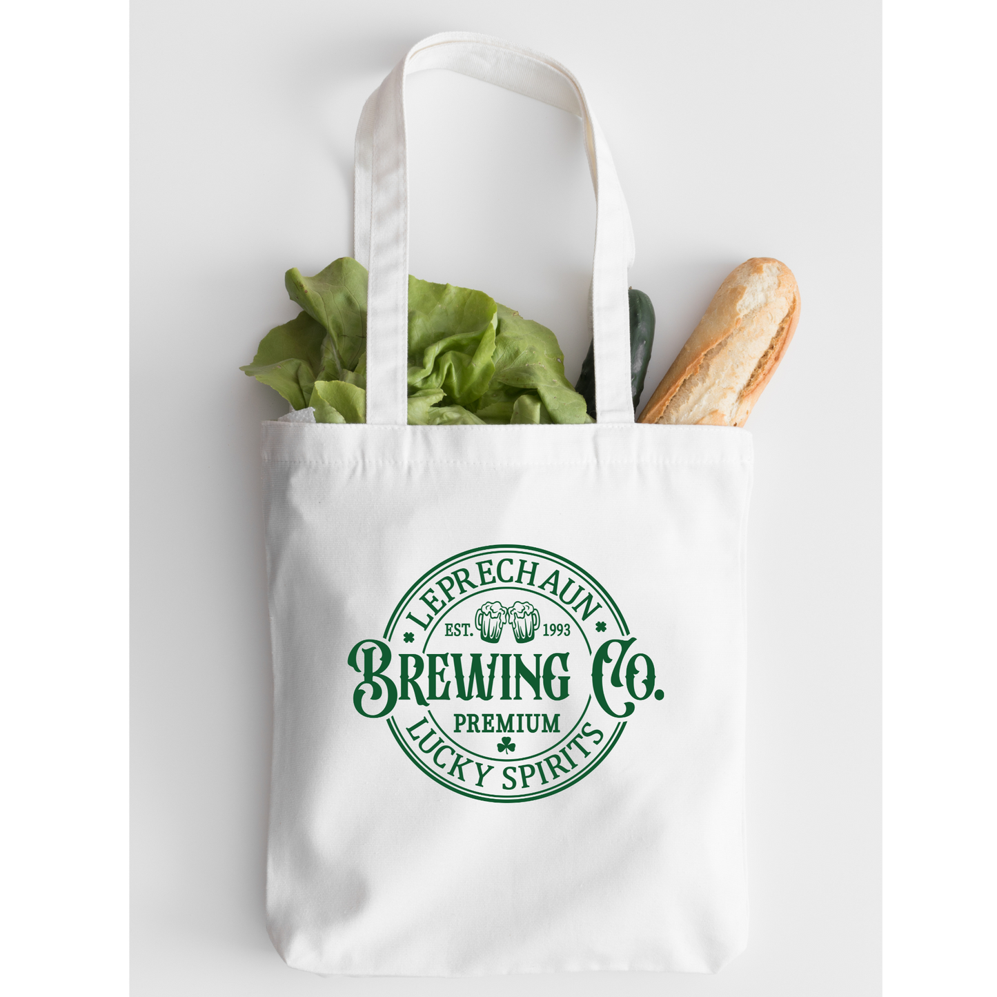 Leprechaun Brewing Co Tote Bag, Reusable Tote Bag, St Patricks Day Tote Bag