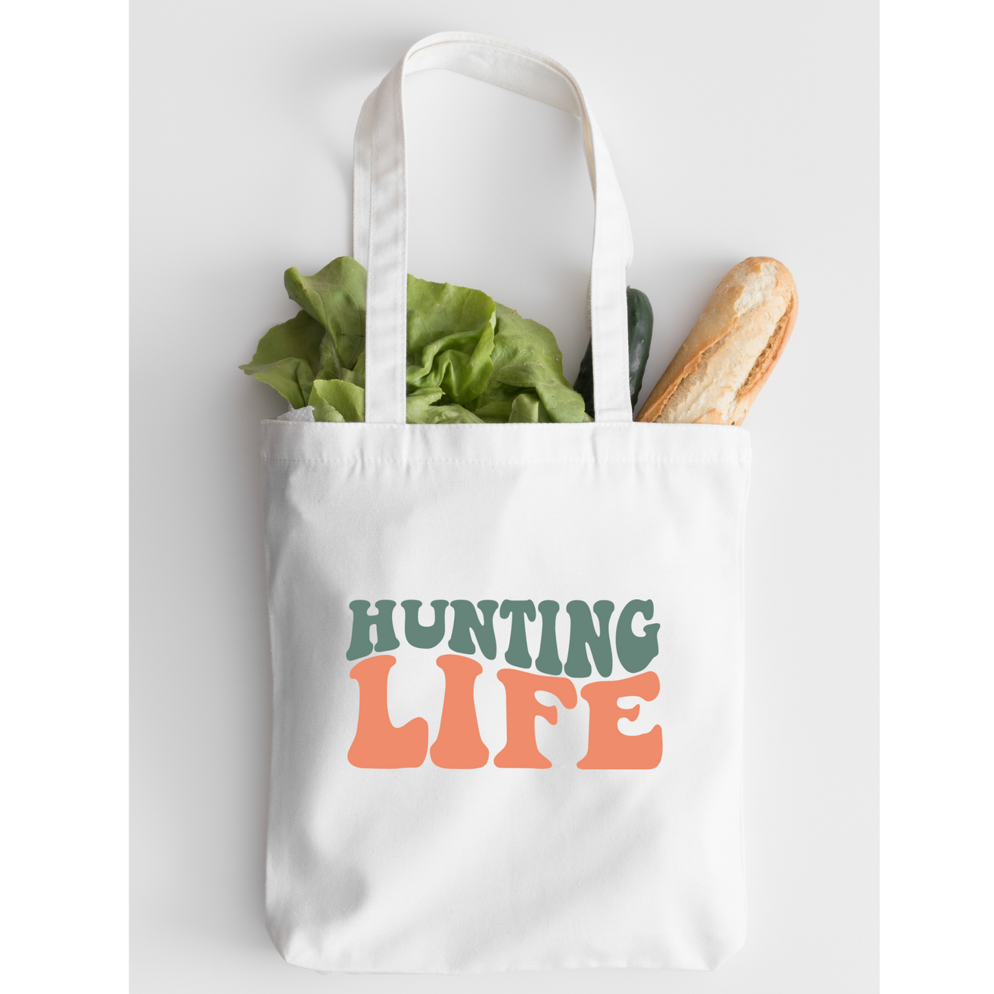 Hunting Life Tote Bag, Hunting Tote, Reusable Bag, Hunting Gift Tote Bag