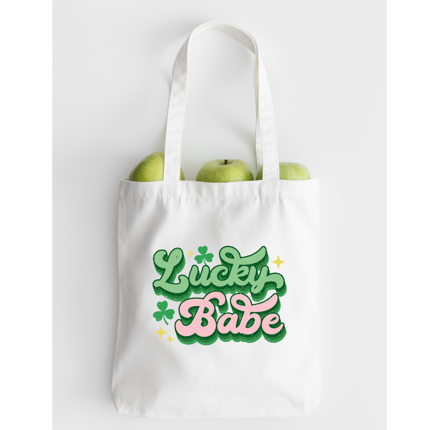 Lucky Babe Tote Bag, Reusable Tote Bag, St Patricks Day Tote Bag