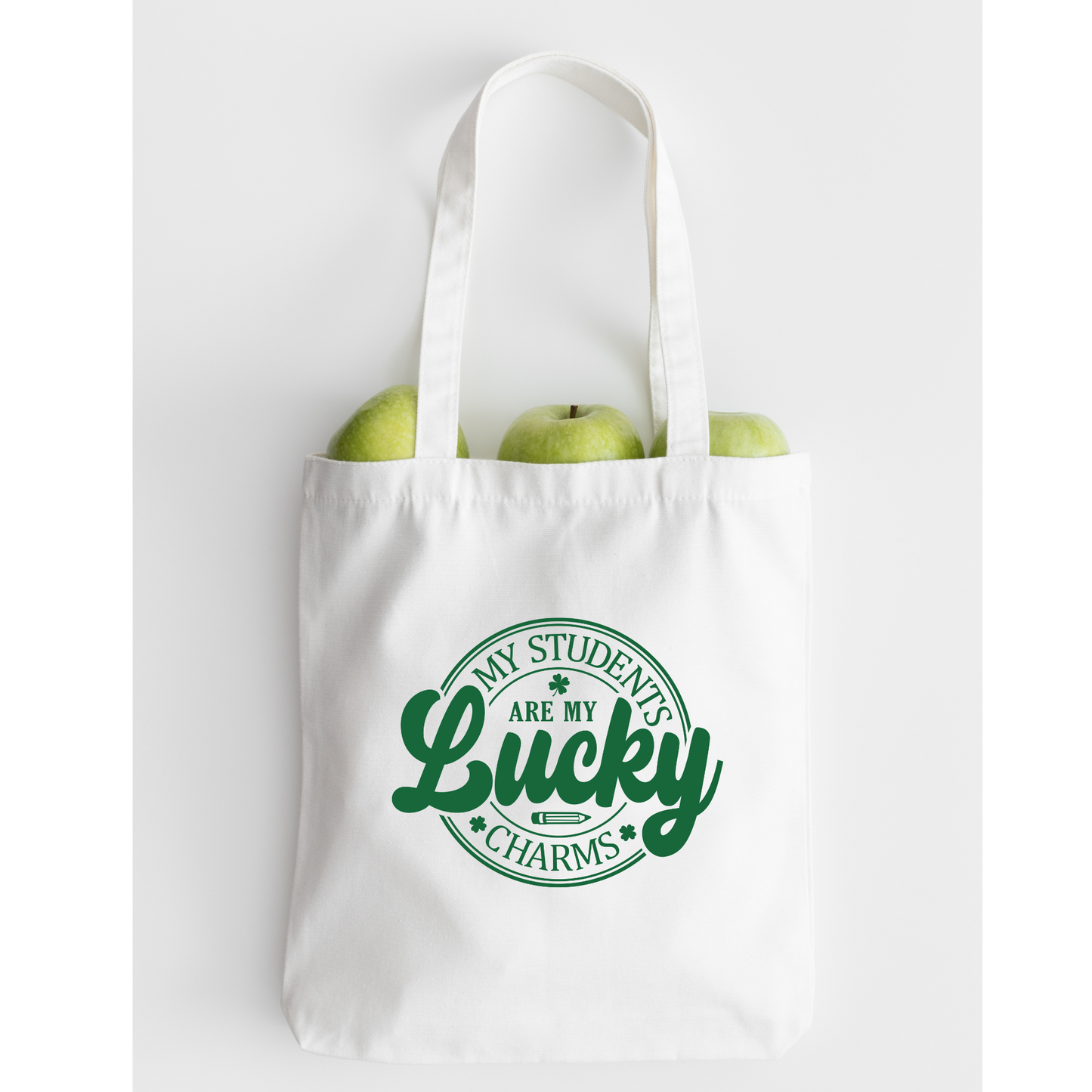 My Students Are My Lucky Charms Tote Bag, Reusable Tote Bag, St Patricks Day Tote Bag