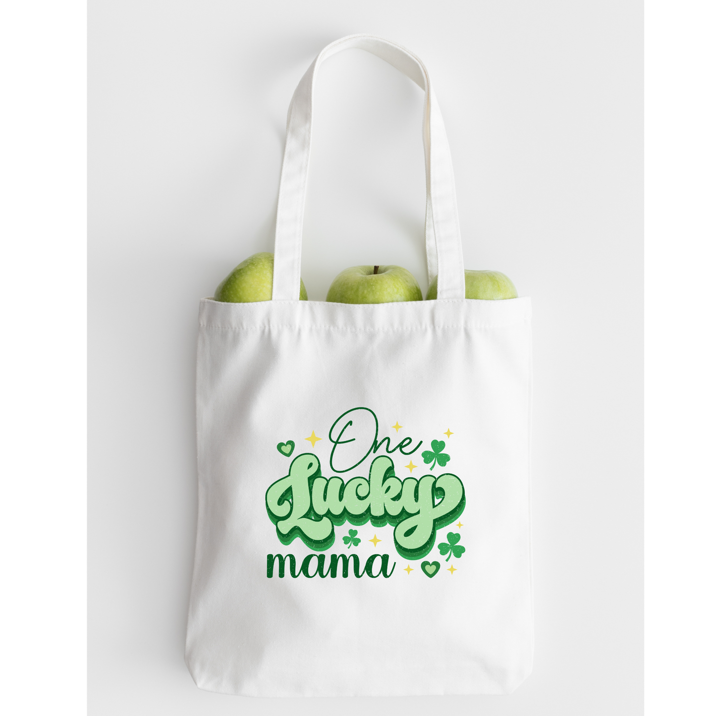 One Lucky Mama Tote Bag, Reusable Tote Bag, St Patricks Day Tote Bag