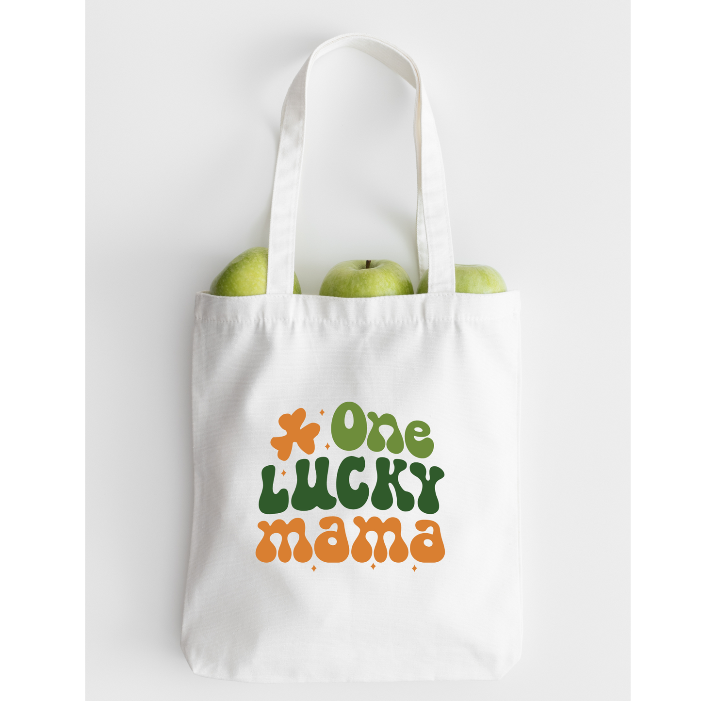 One Lucky Mama Tote Bag, Reusable Tote Bag, St Patricks Day Tote Bag