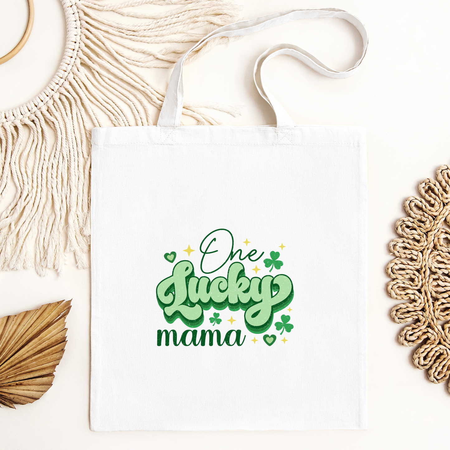 One Lucky Mama Tote Bag, Reusable Tote Bag, St Patricks Day Tote Bag