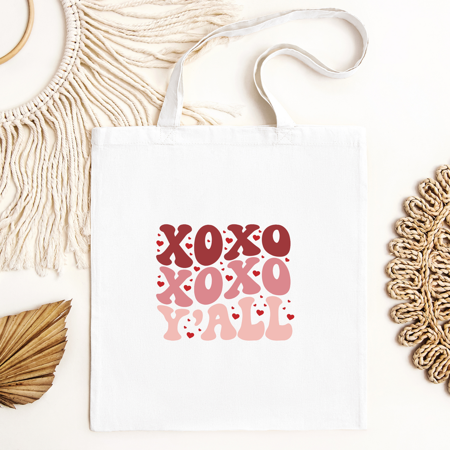 XOXO Yall Tote Bag, Reusable Tote Bag, Valentines Day Tote Bag