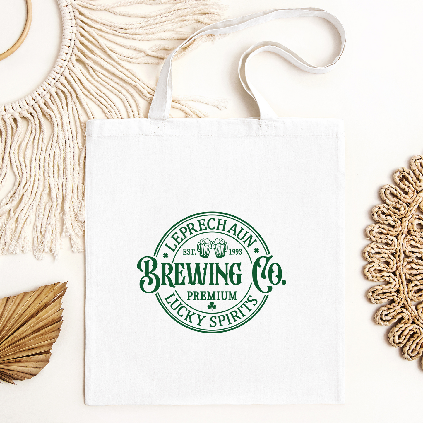 Leprechaun Brewing Co Tote Bag, Reusable Tote Bag, St Patricks Day Tote Bag