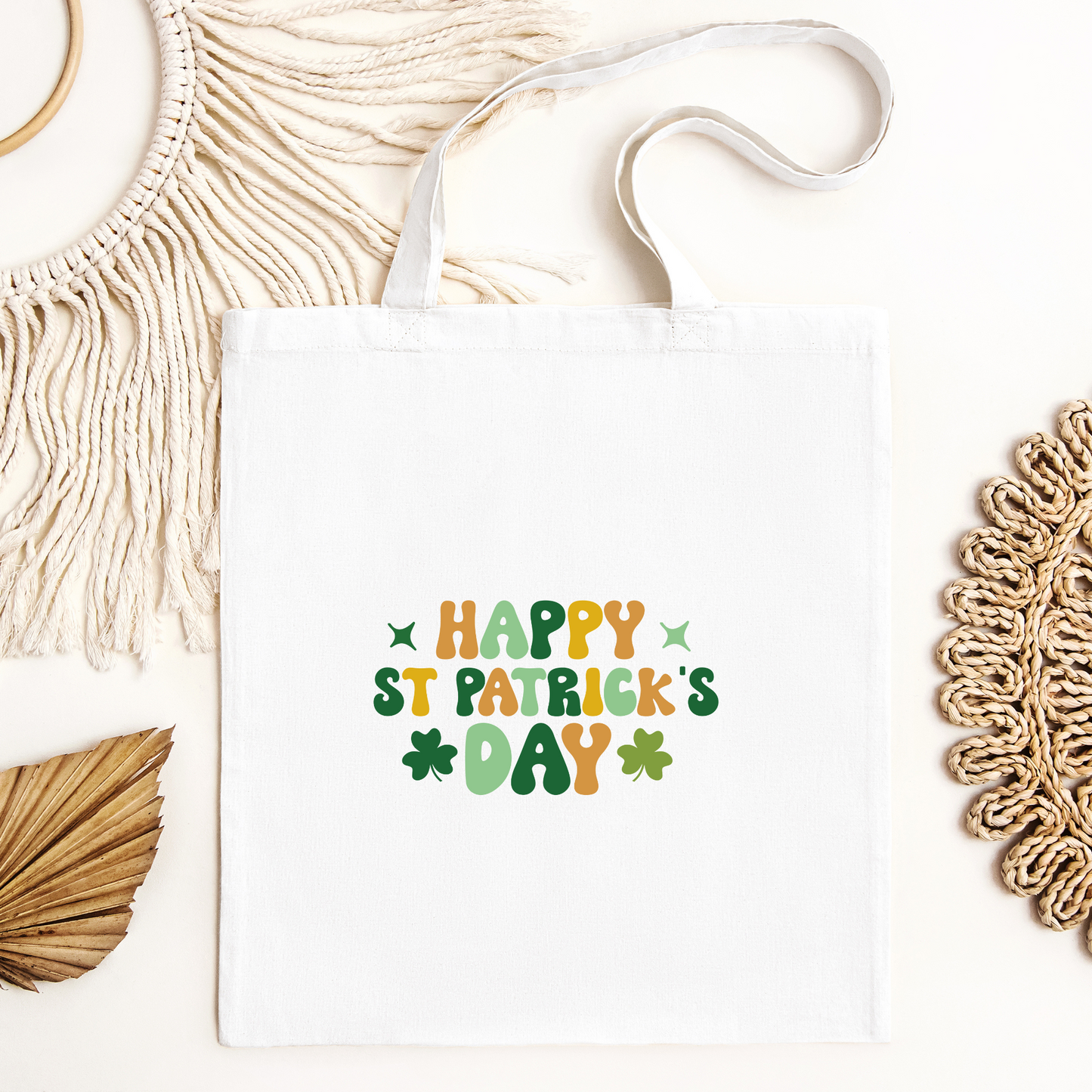 Happy St Patricks Day Tote Bag, Reusable Tote Bag, St Patricks Day Tote Bag