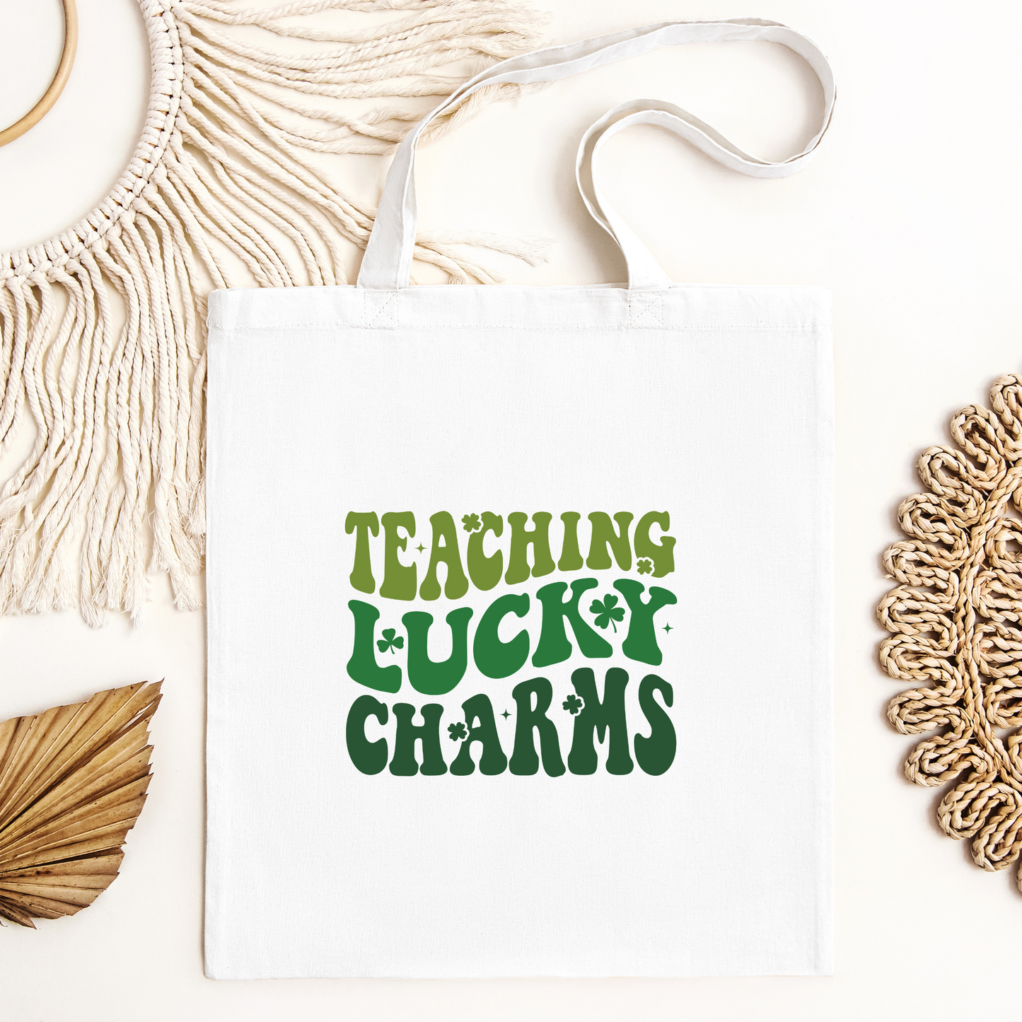 Teaching Lucky Charms Tote Bag, Reusable Tote Bag, St Patricks Day Tote Bag