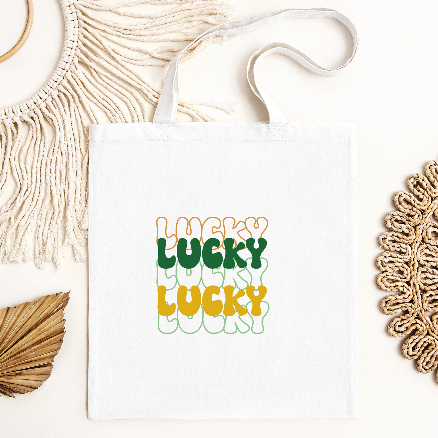 Lucky Tote Bag, Reusable Tote Bag, St Patricks Day Tote Bag