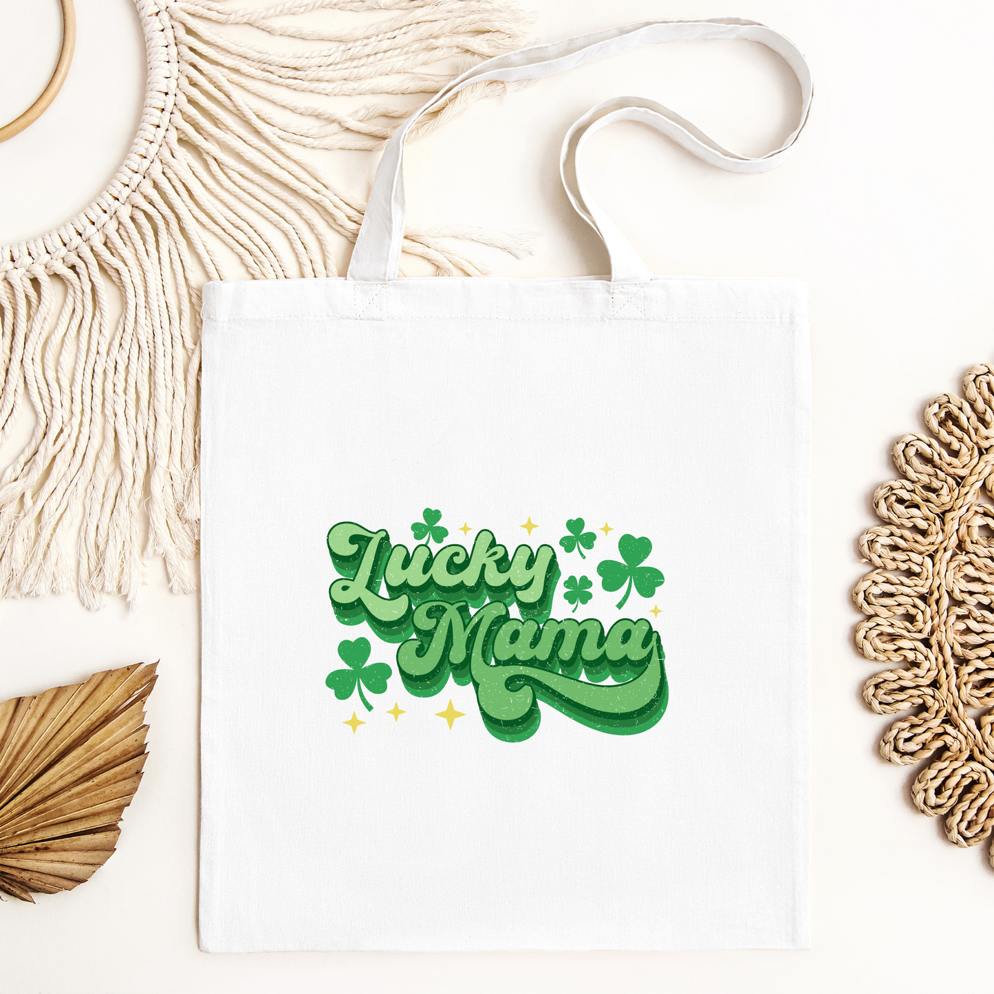 Lucky Mama Tote Bag, Reusable Tote Bag, St Patricks Day Tote Bag