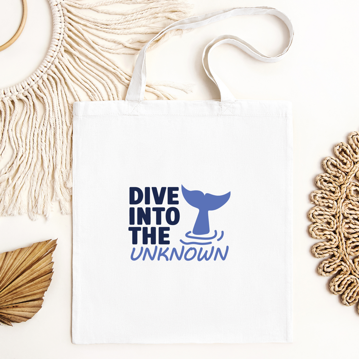 Dive Into The Unknown Tote Bag, Conservation Tote Bag, Reusable Tote Bag, Whale Tote Bag