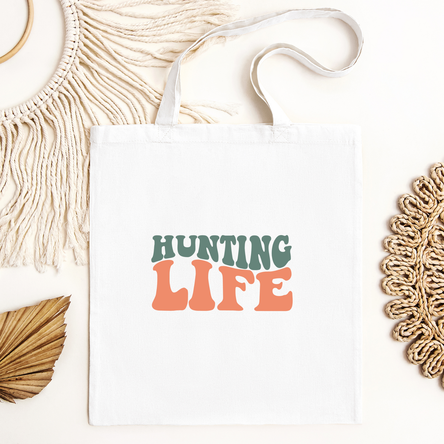 Hunting Life Tote Bag, Hunting Tote, Reusable Bag, Hunting Gift Tote Bag