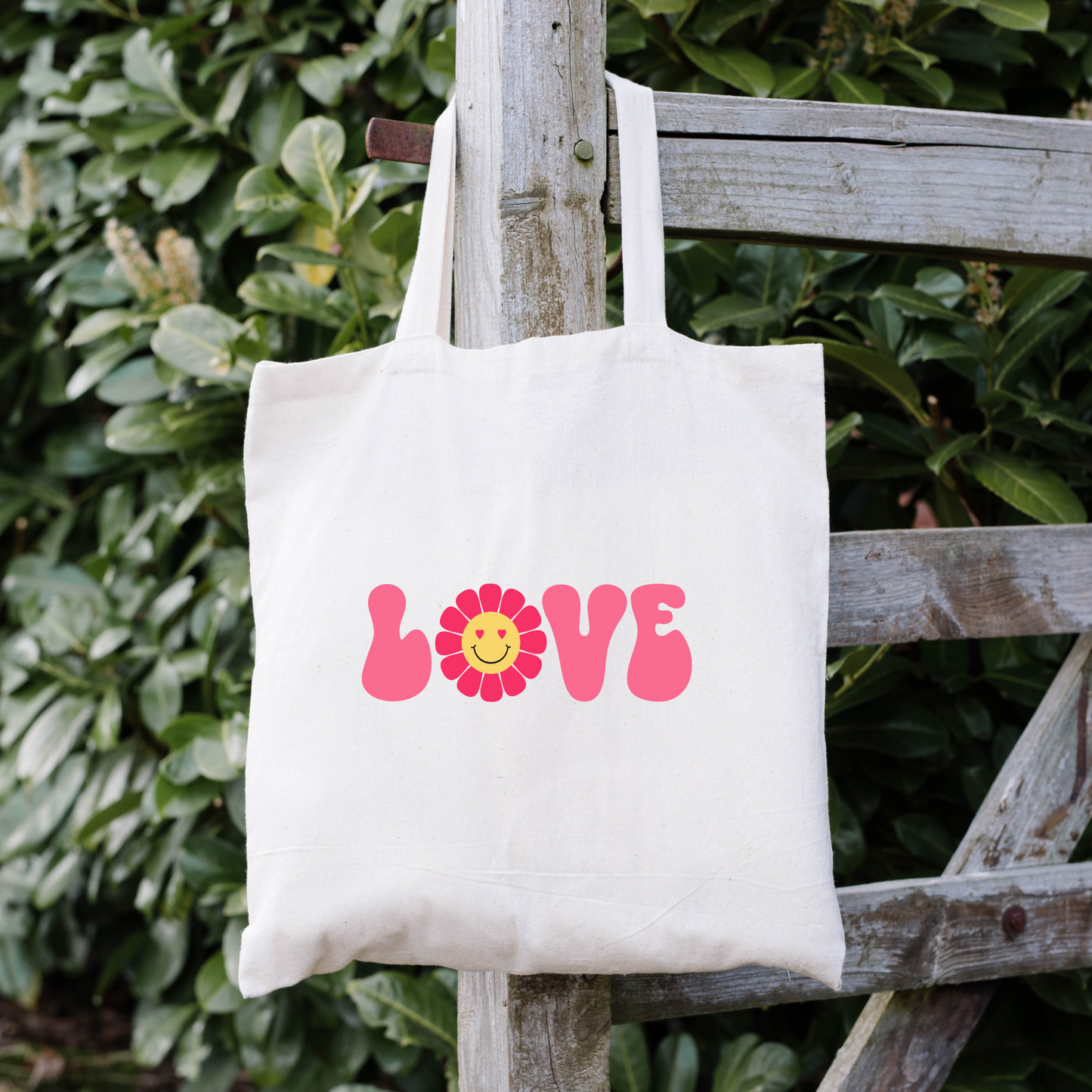 Love Tote Bag, Reusable Tote Bag, Valentines Day Tote Bag