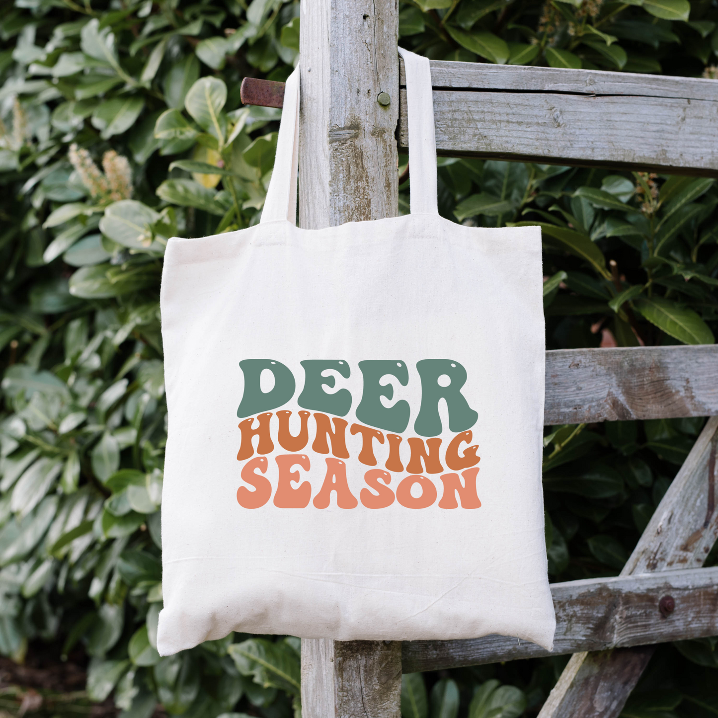 Deer Hunting Season Tote Bag, Hunting Tote, Reusable Bag, Deer Hunting Gift Tote Bag