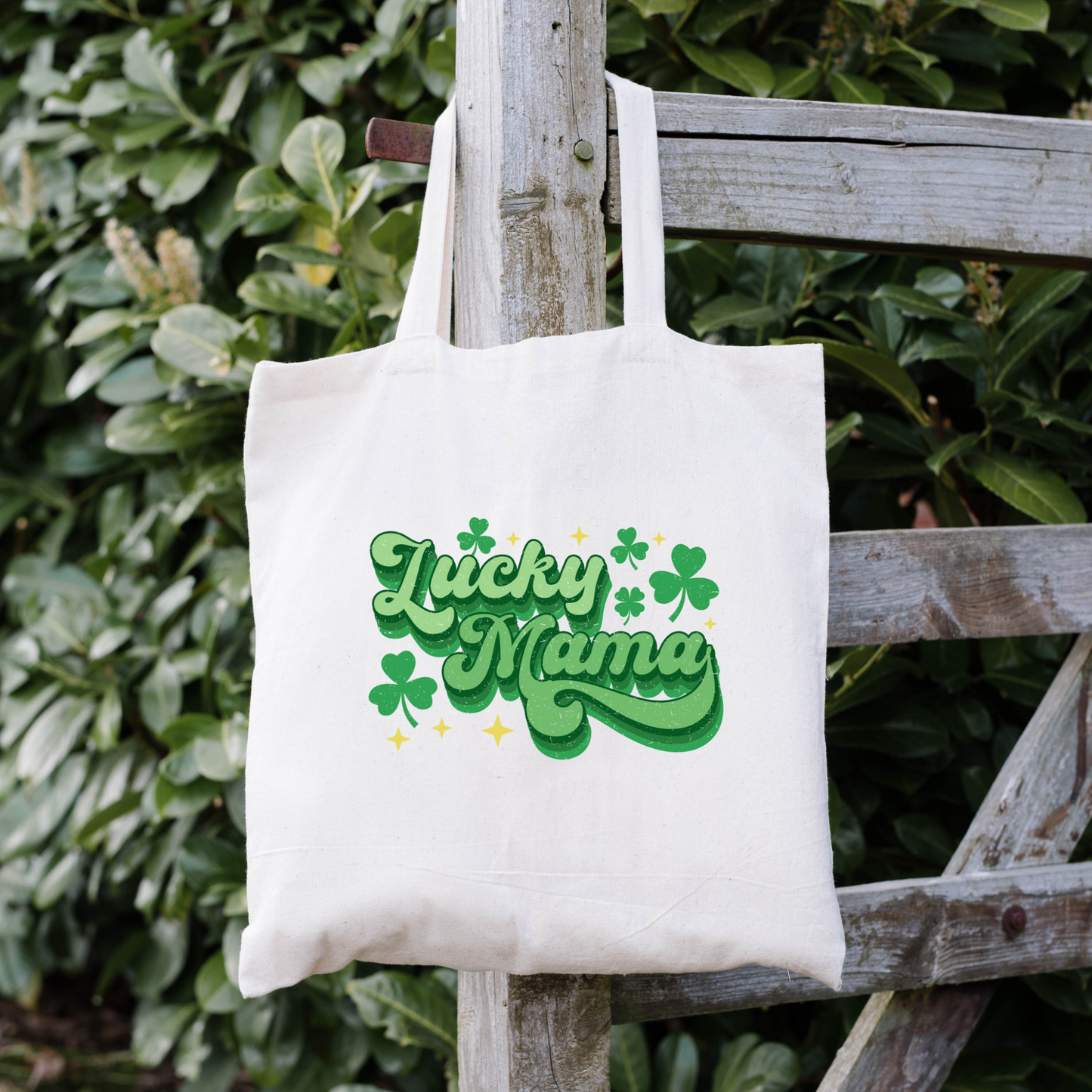 Lucky Mama Tote Bag, Reusable Tote Bag, St Patricks Day Tote Bag