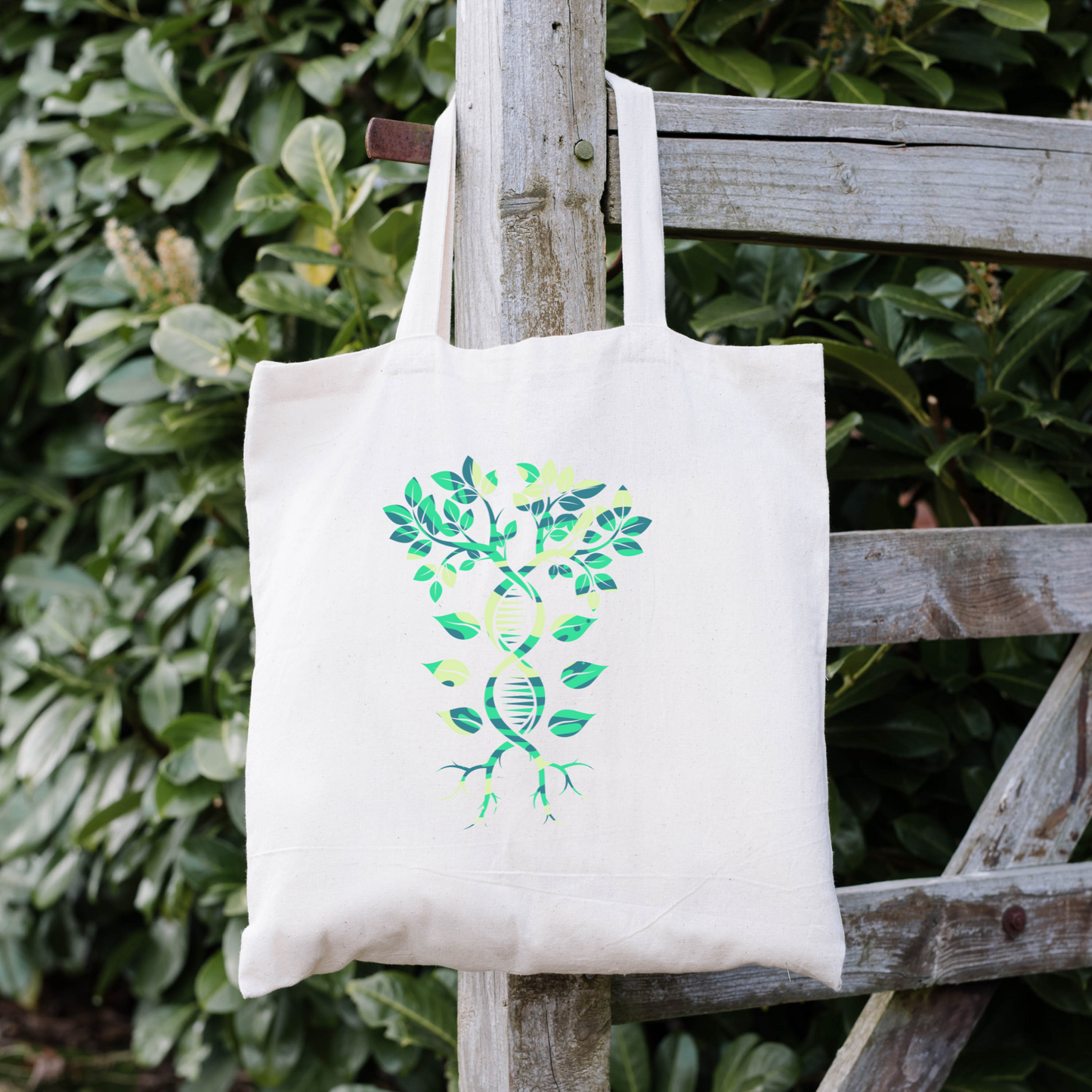 DNA Tree Tote Bag, Conservation Tote Bag, Reusable Tote Bag, Tree of Life Tote Bag