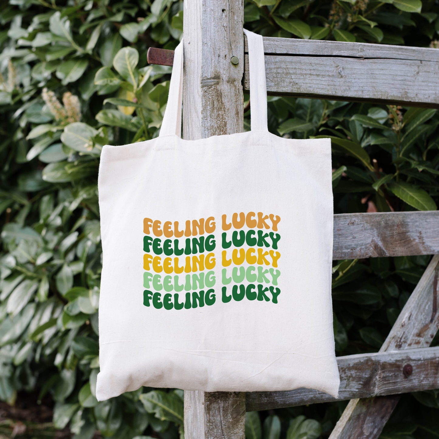 Feeling Lucky Tote Bag, Reusable Tote Bag, St Patricks Day Tote Bag