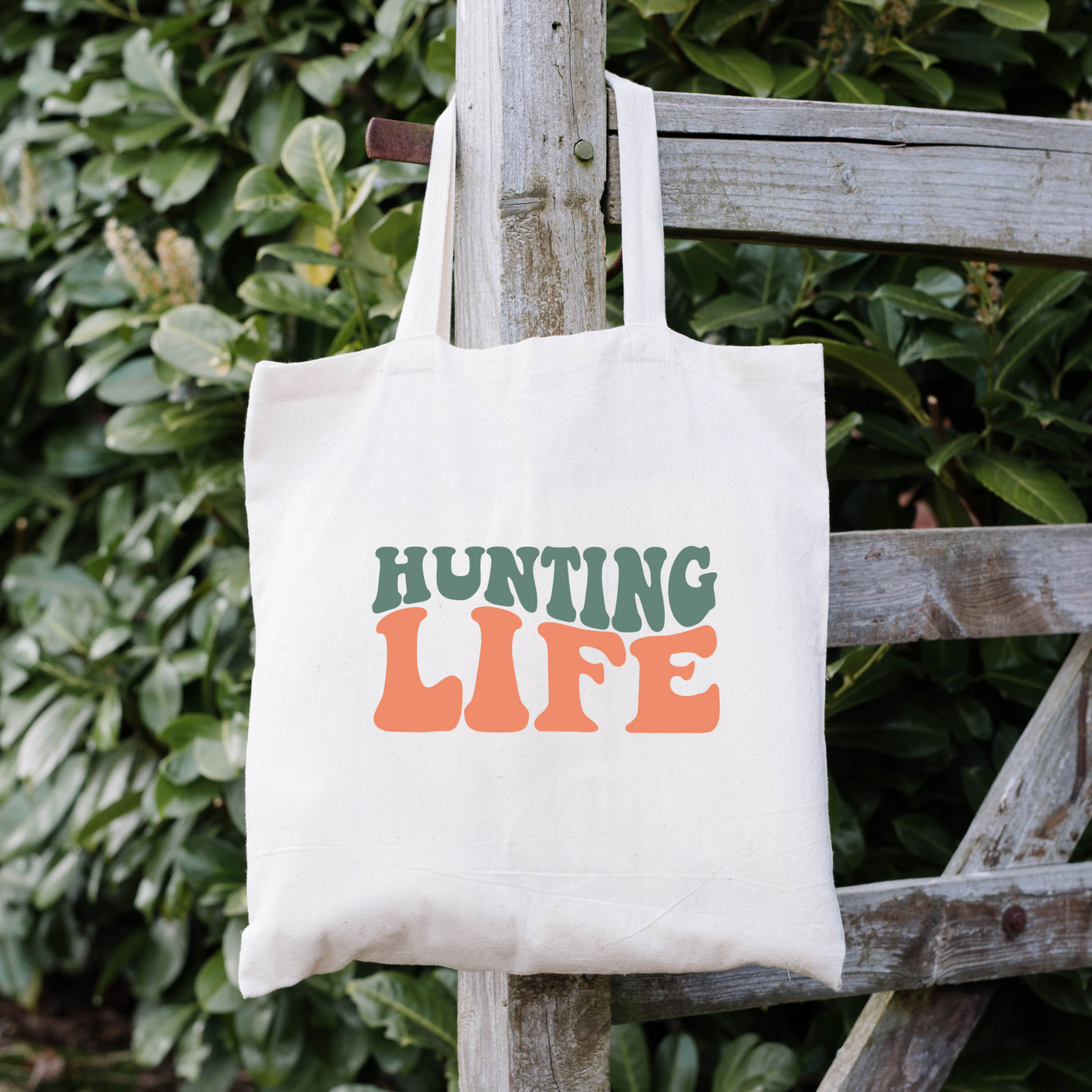 Hunting Life Tote Bag, Hunting Tote, Reusable Bag, Hunting Gift Tote Bag