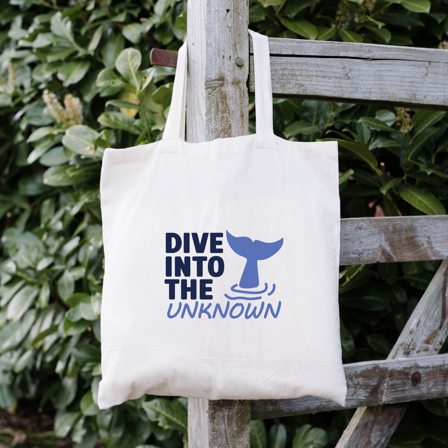 Dive Into The Unknown Tote Bag, Conservation Tote Bag, Reusable Tote Bag, Whale Tote Bag