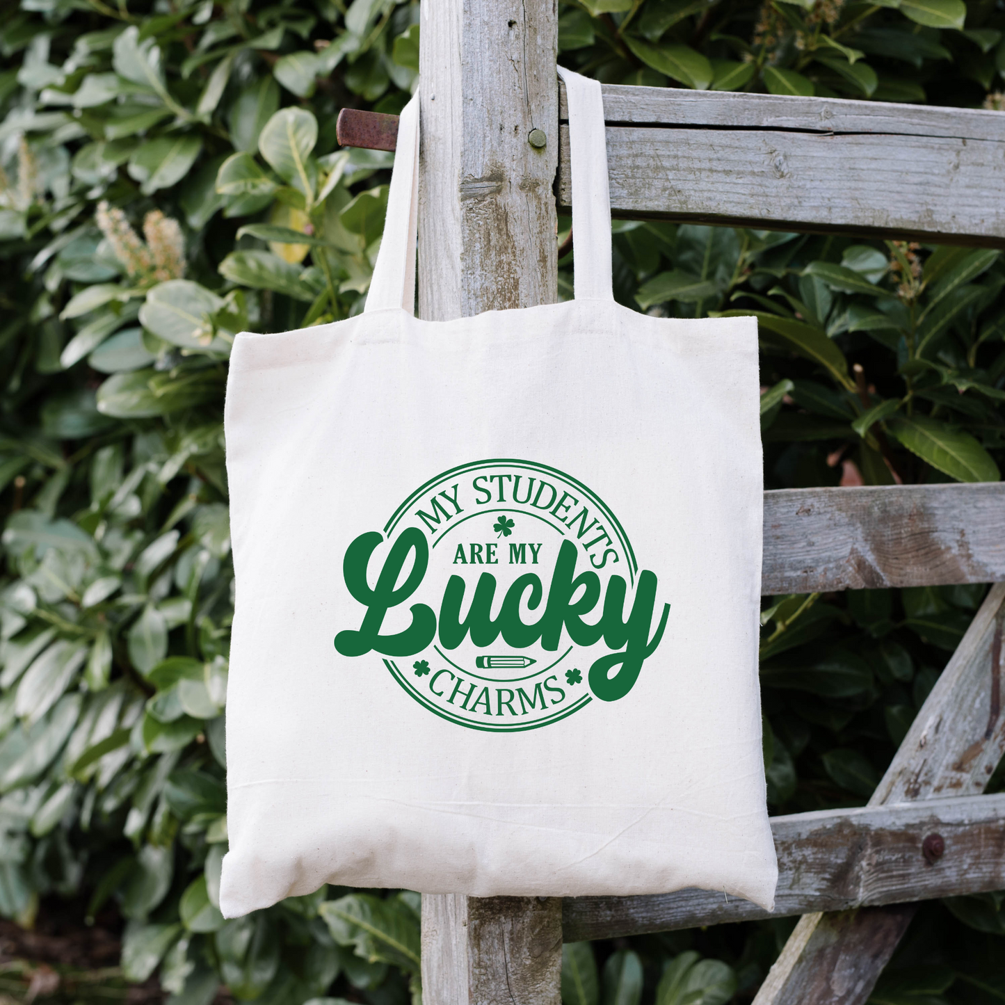 My Students Are My Lucky Charms Tote Bag, Reusable Tote Bag, St Patricks Day Tote Bag