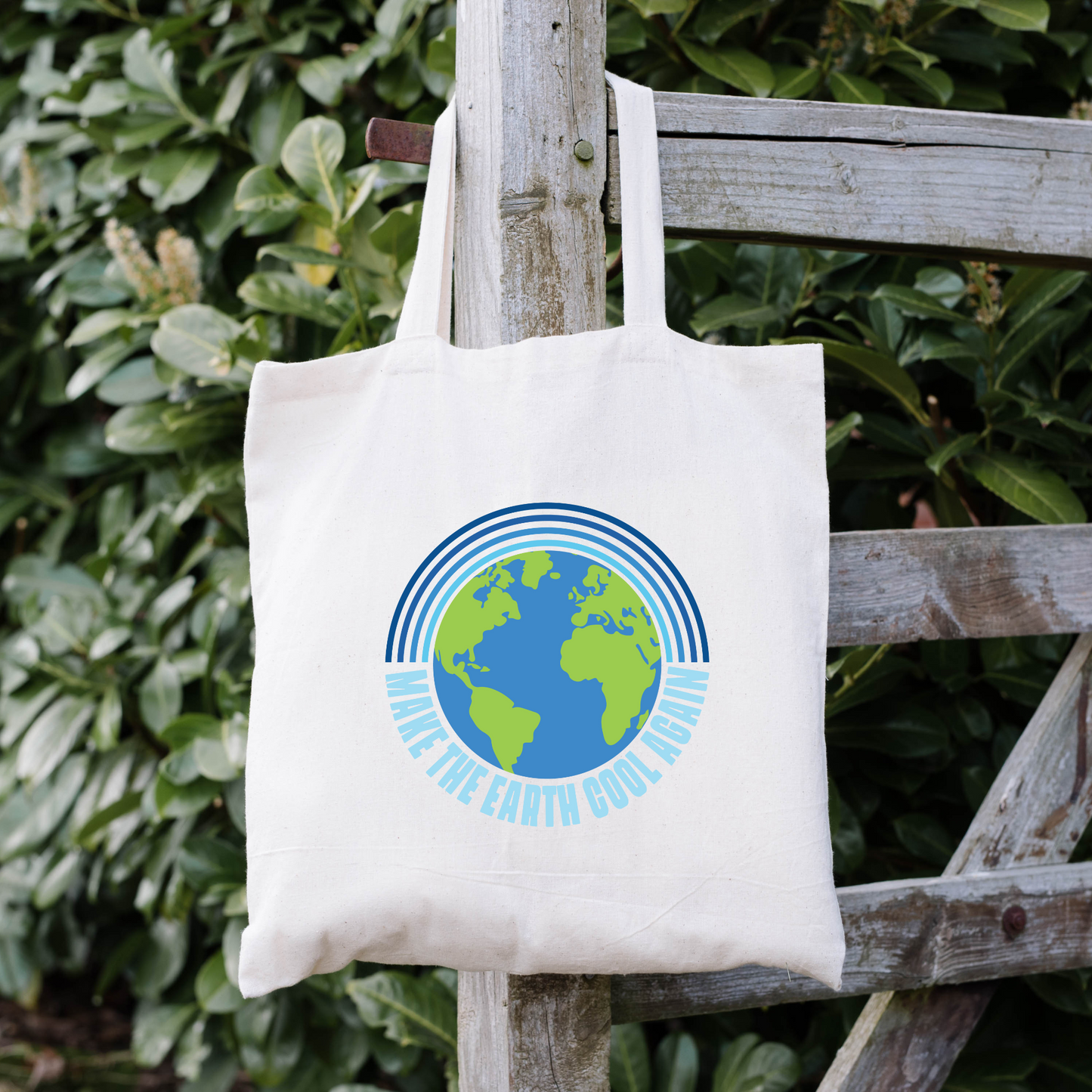 Make Earth Cool Again Tote Bag, Planet Earth Tote Bag, Reusable Tote Bag