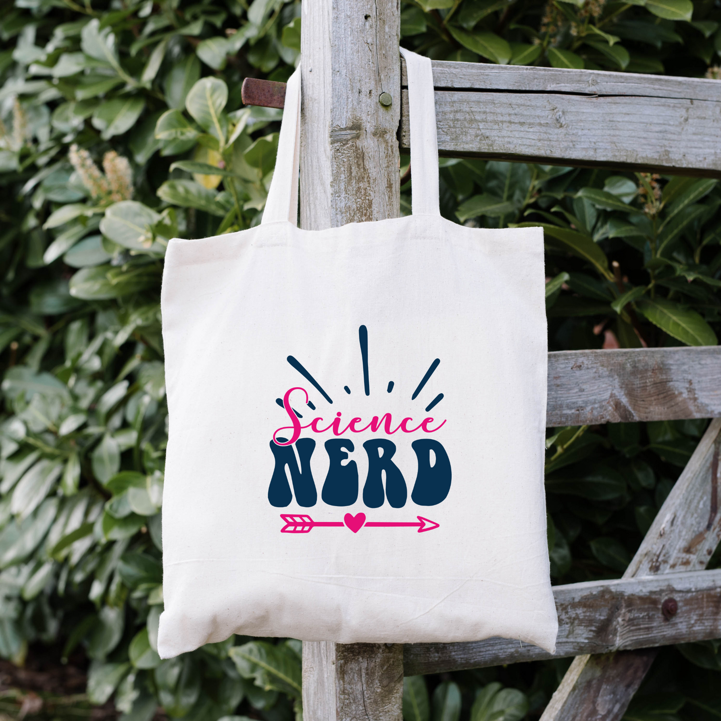 Science Nerd Tote Bag, Reusable Canvas Tote