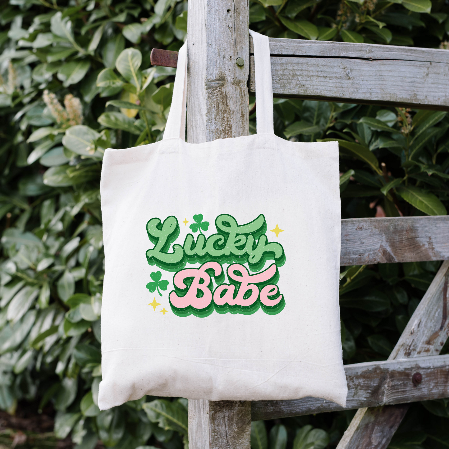 Lucky Babe Tote Bag, Reusable Tote Bag, St Patricks Day Tote Bag